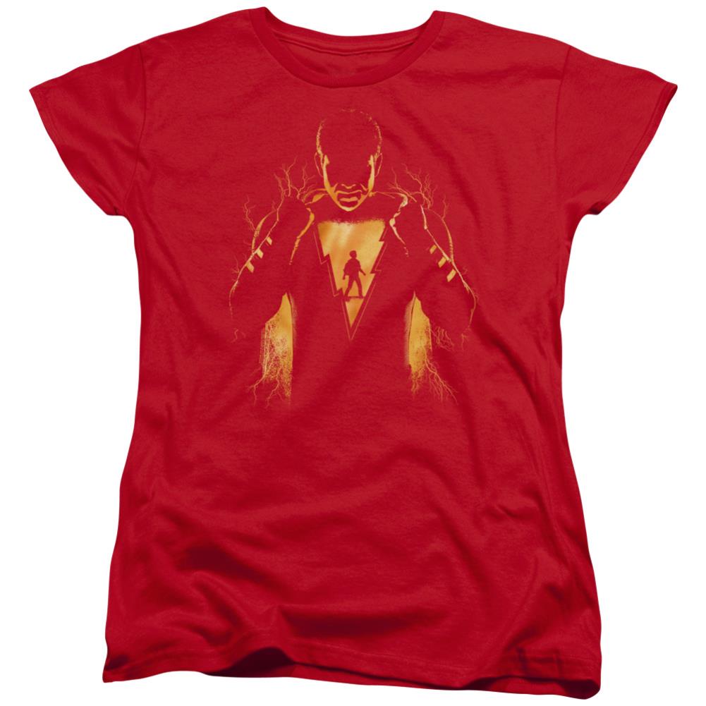 Shazam Movie Whats Inside Women's 18/1 Cotton SS T