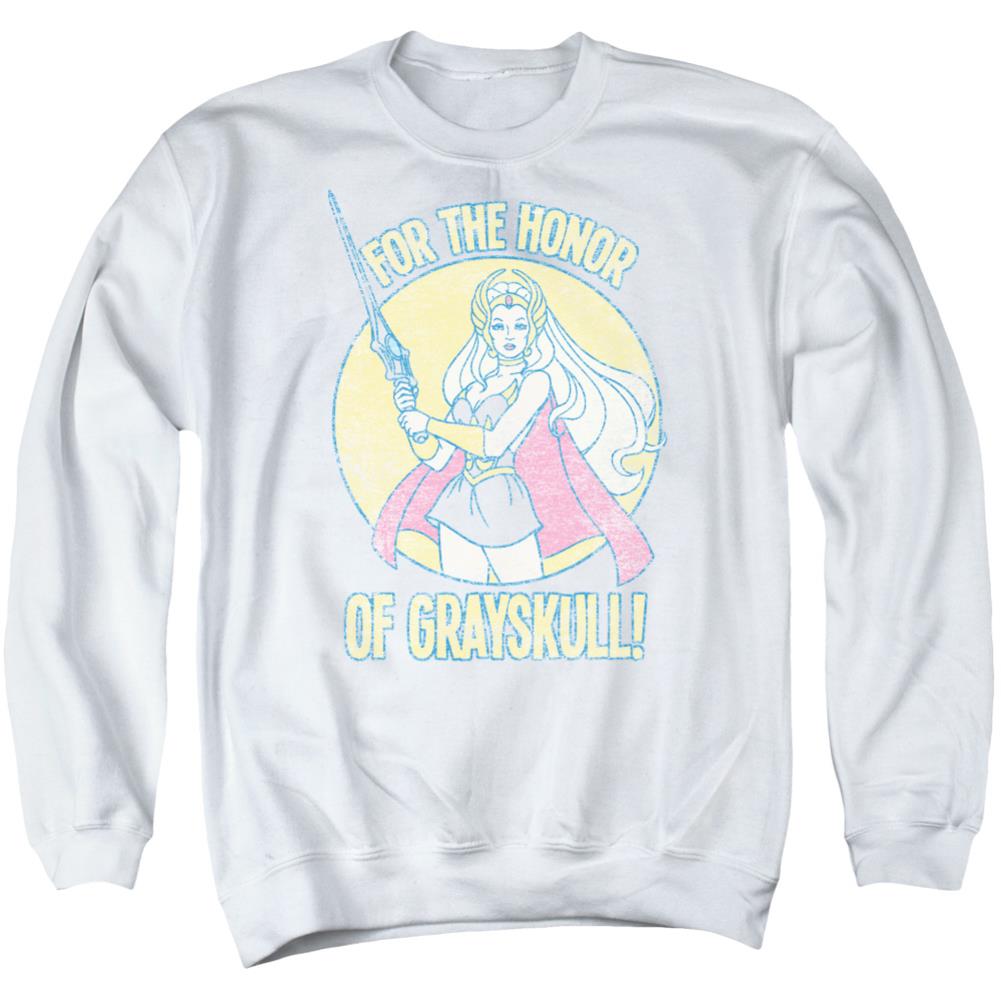 She-Ra Honor Of Grayskull Men's Crewneck 50 50 Poly Long-Sleeve T-Shirt