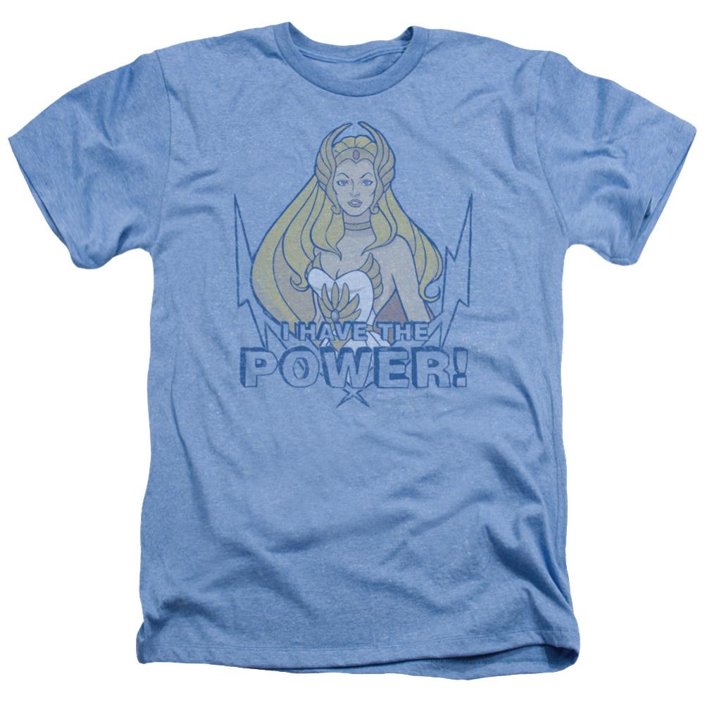 She-Ra Power Men's 30/1 Heather 60 40 Poly Short-Sleeve T-Shirt