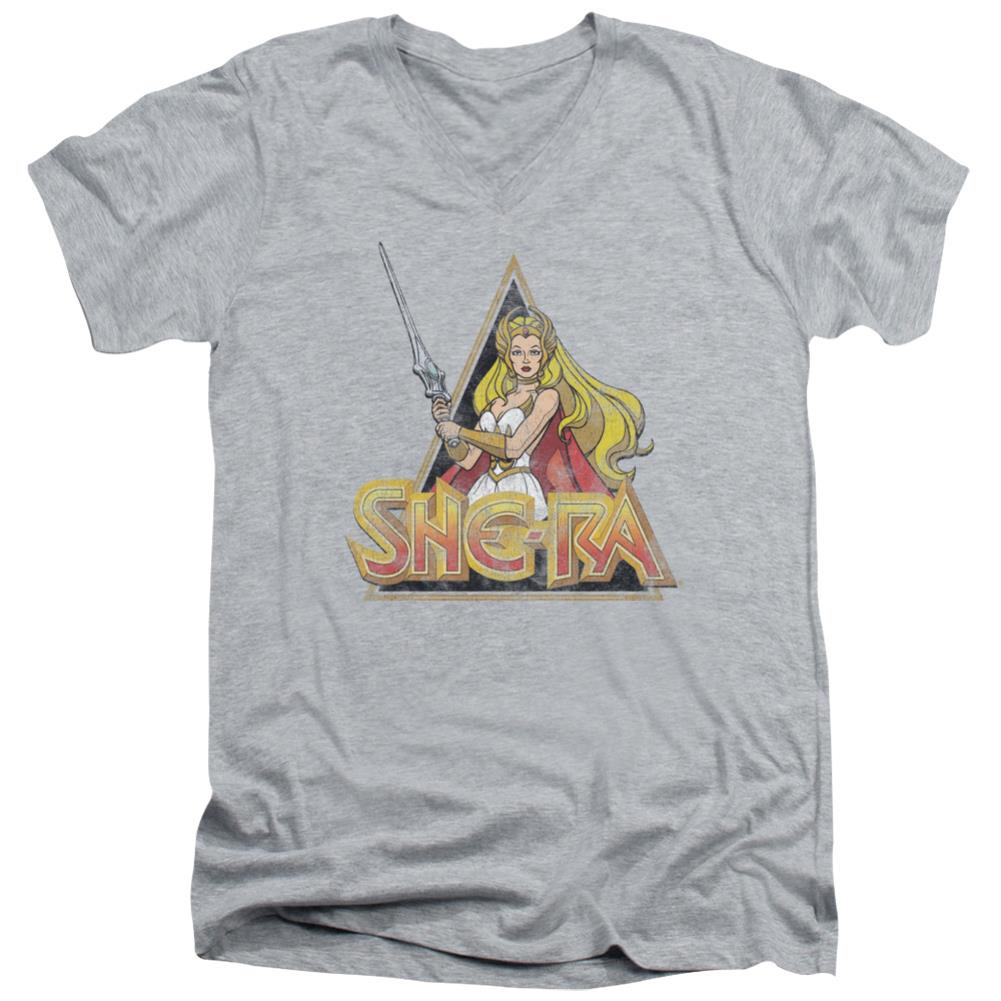 She-Ra Rough Ra Men's 30/1 Cotton Slim V-Neck T-Shirt