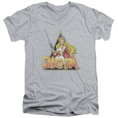 She-Ra Rough Ra Men's 30/1 Cotton Slim V-Neck T-Shirt