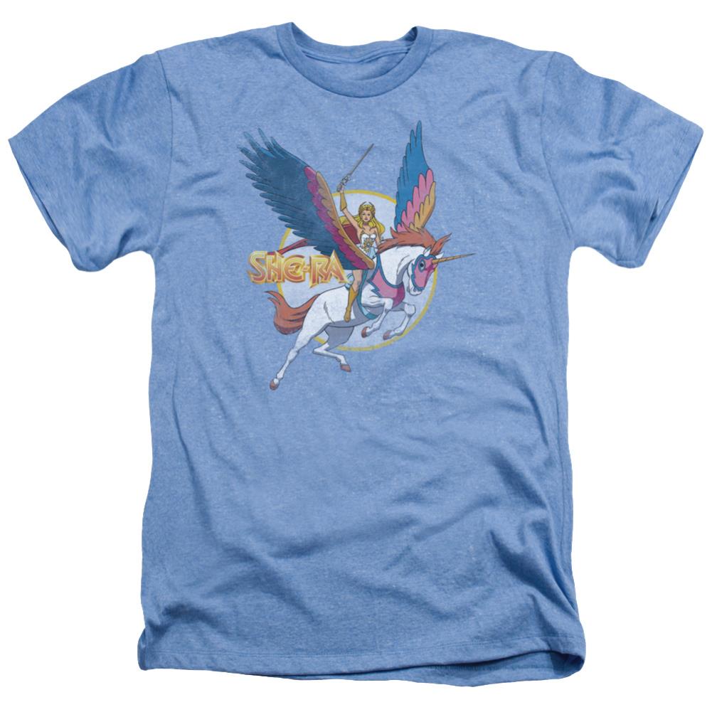 She-Ra She-Ra And Swiftwind Men's 30/1 Heather 60 40 Poly Short-Sleeve T-Shirt