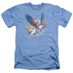 She-Ra She-Ra And Swiftwind Men's 30/1 Heather 60 40 Poly Short-Sleeve T-Shirt