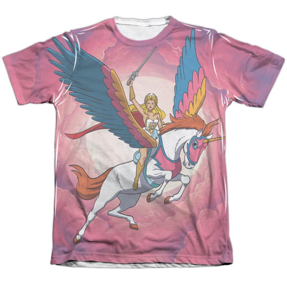She-Ra Sky Power Men's Regular Fit Poly Cotton Short-Sleeve T-Shirt