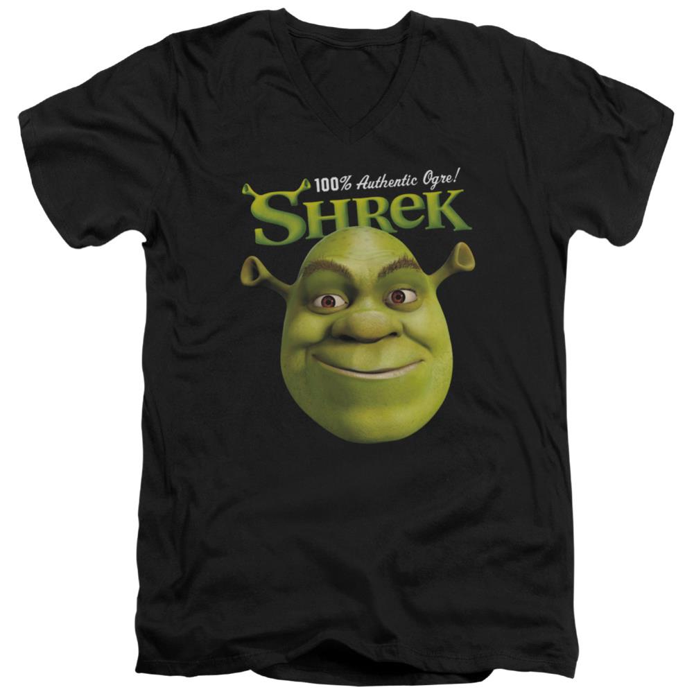 Shrek Authentic Men's 30/1 Cotton Slim V-Neck T-Shirt