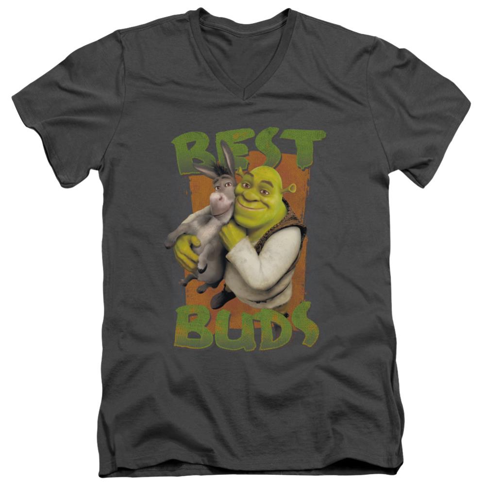 Shrek Buds Men's 30/1 Cotton Slim V-Neck T-Shirt