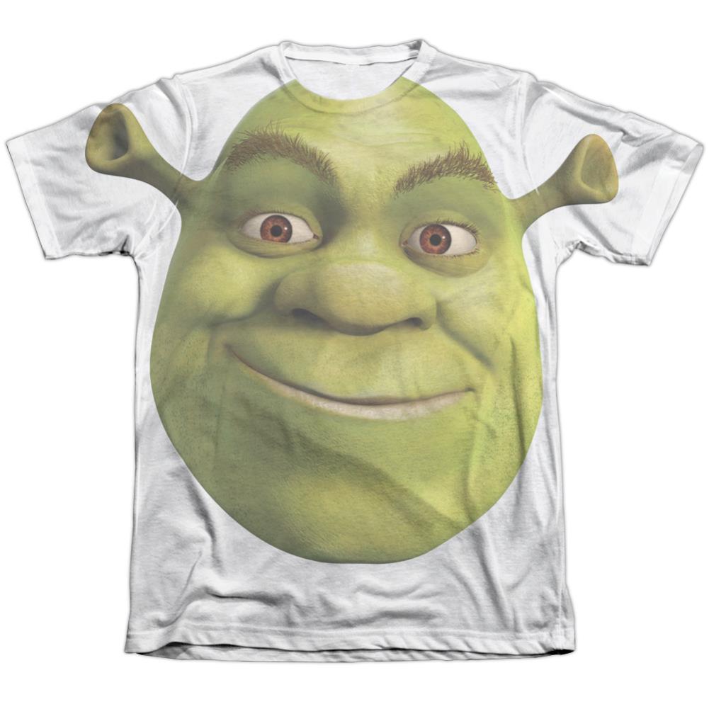 Shrek Head Men's Regular Fit Poly Cotton Short-Sleeve T-Shirt