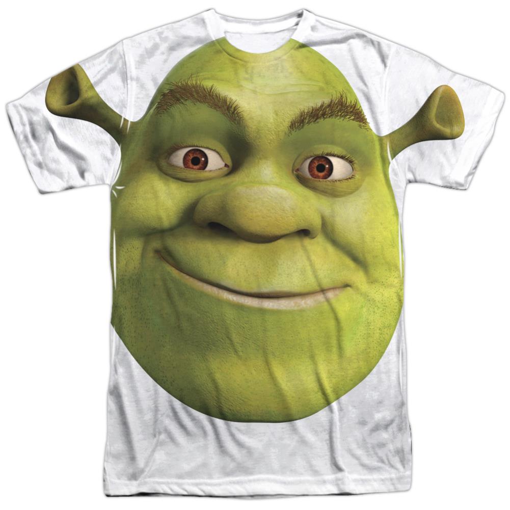 Shrek Head Men's Regular Fit Polyester Short-Sleeve T-Shirt