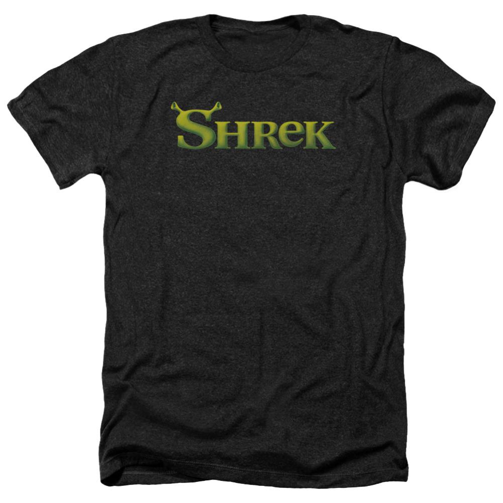 Shrek Logo Men's 30/1 Heather 60 40 Poly Short-Sleeve T-Shirt
