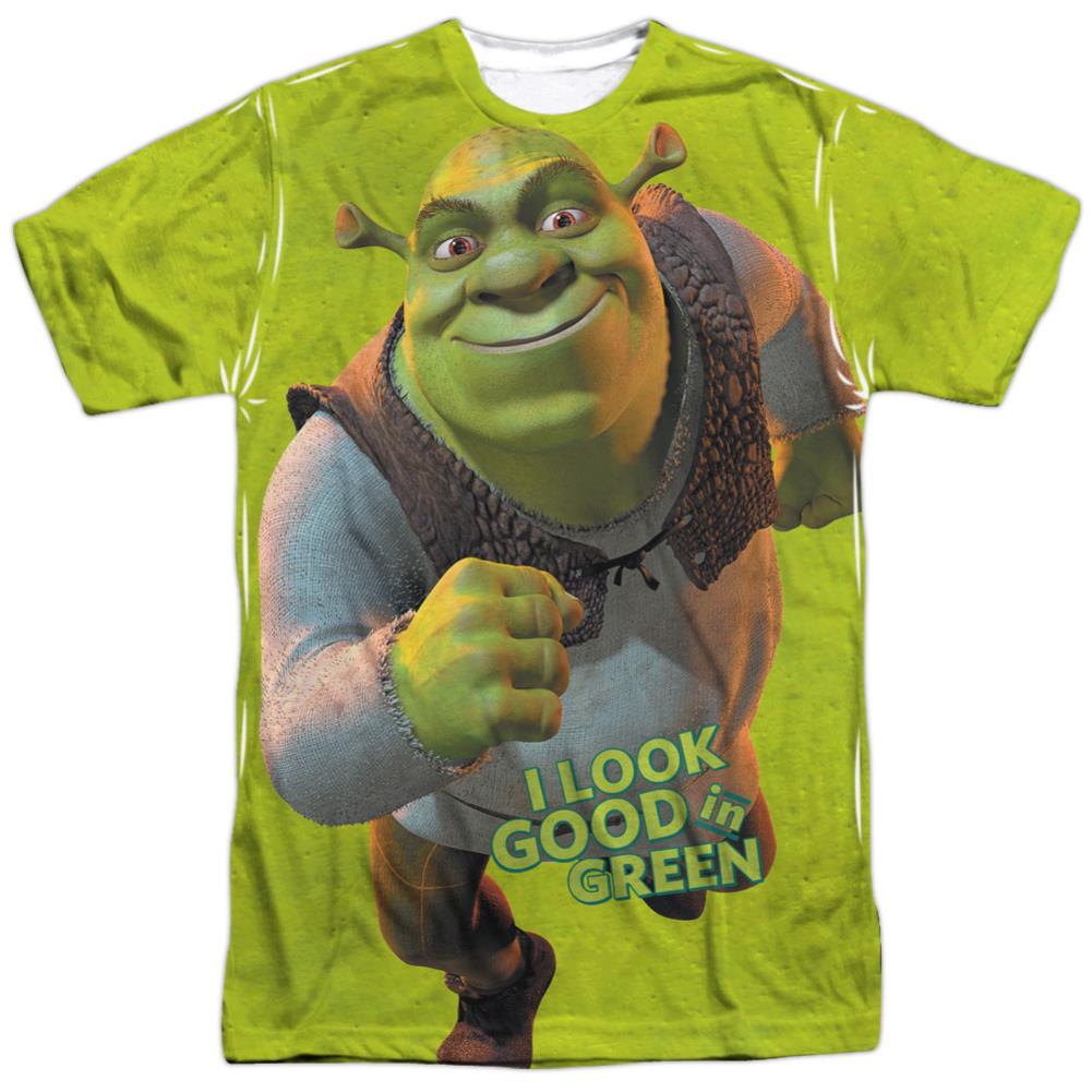 Shrek Trio Men's Regular Fit Polyester Short-Sleeve T-Shirt