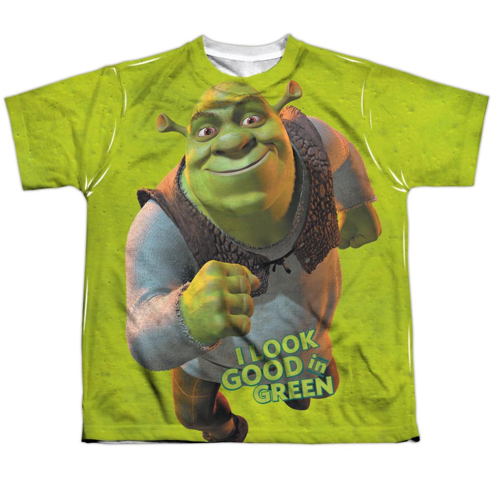 Shrek Trio Youth Regular Fit Poly Short-Sleeve T-Shirt