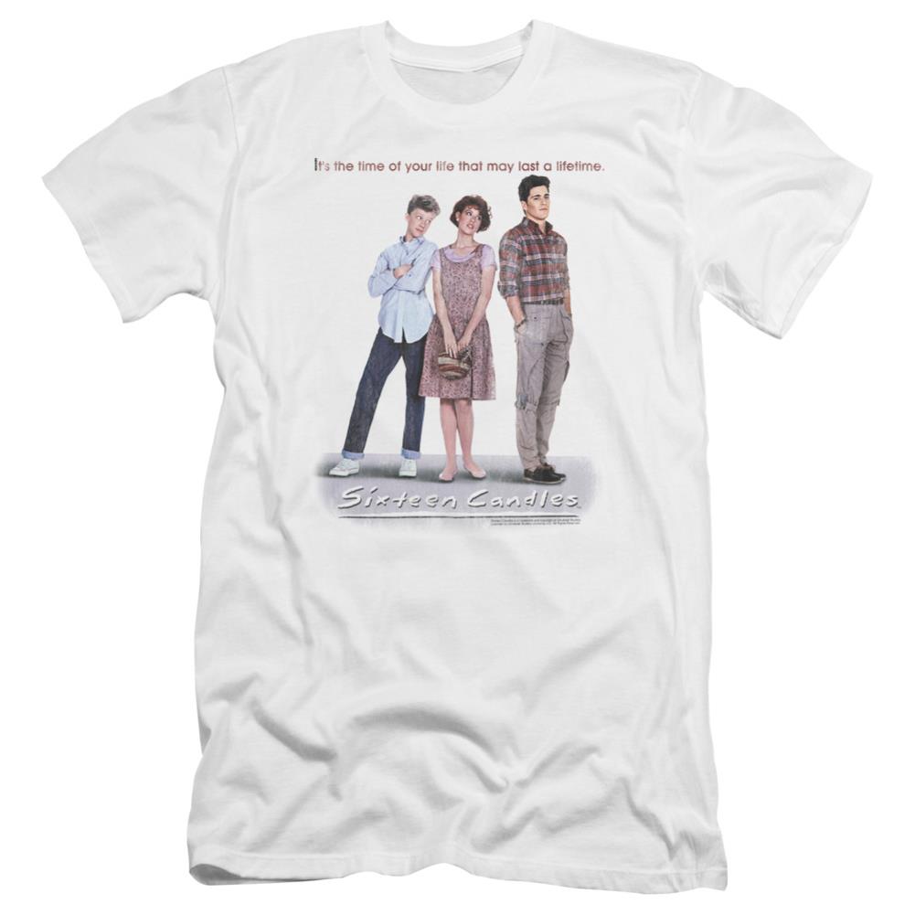 Sixteen Candles Poster Men's Ultra-Soft 30/1 Cotton Slim Short-Sleeve T-Shirt