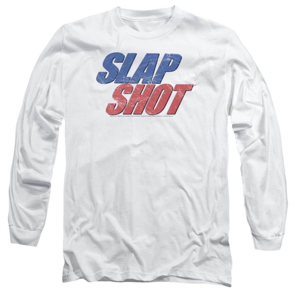 Slap Shot Blue & Red Logo Men's 18/1 Cotton Long-Sleeve T-Shirt