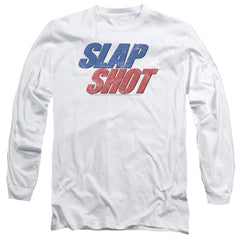 Slap Shot Blue & Red Logo Men's 18/1 Cotton Long-Sleeve T-Shirt
