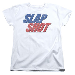 Slap Shot Blue & Red Logo Women's 18/1 Cotton Short-Sleeve T-Shirt