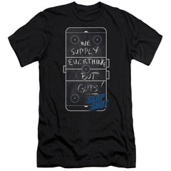 Slap Shot Chalkboard Men's Ultra-Soft 30/1 Cotton Slim Short-Sleeve T-Shirt