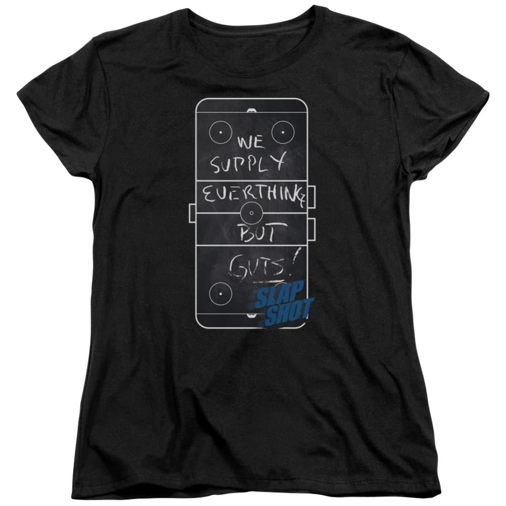 Slap Shot Chalkboard Women's 18/1 Cotton Short-Sleeve T-Shirt