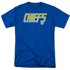 Slap Shot Chiefs Logo Men's 18/1 Cotton Short-Sleeve T-Shirt