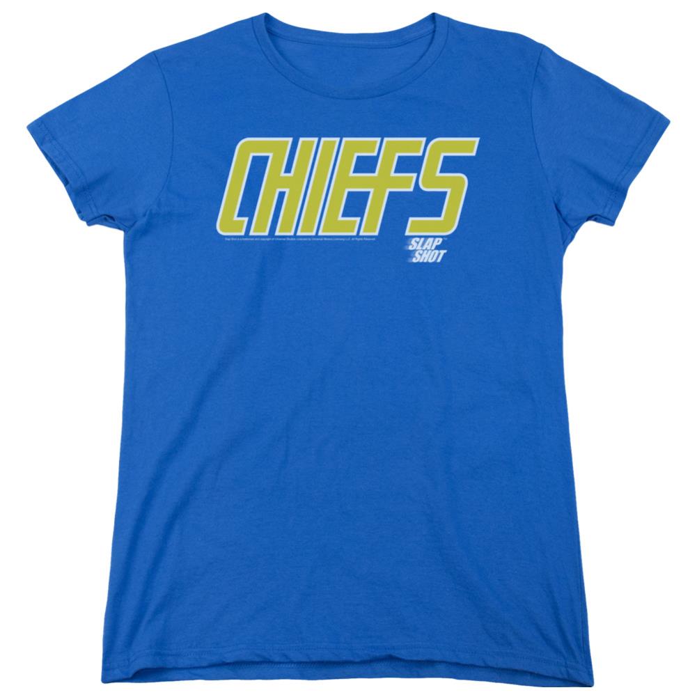 Slap Shot Chiefs Logo Women's 18/1 Cotton Short-Sleeve T-Shirt