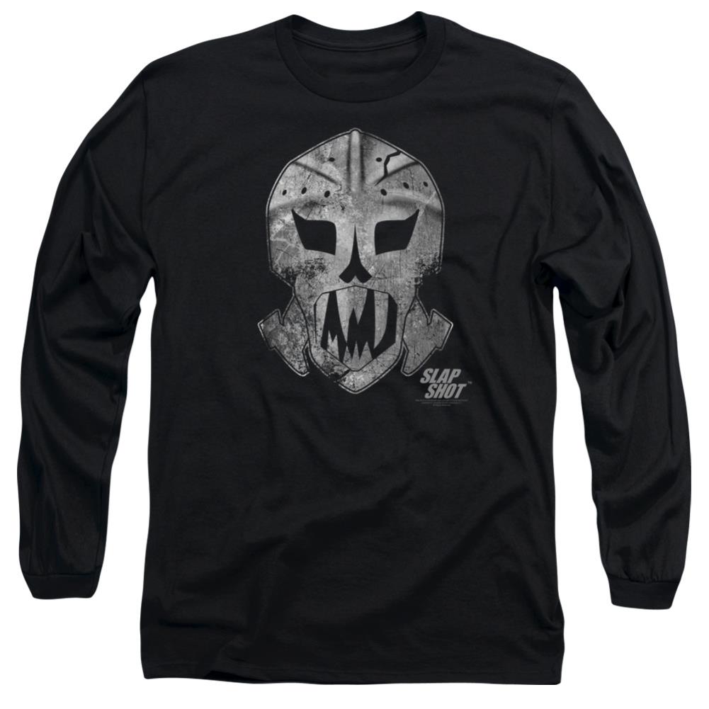 Slap Shot Goalie Mask Men's 18/1 Cotton Long-Sleeve T-Shirt