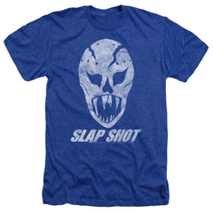 Slap Shot The Mask Men's 30/1 Heather 60 40 Poly Short-Sleeve T-Shirt