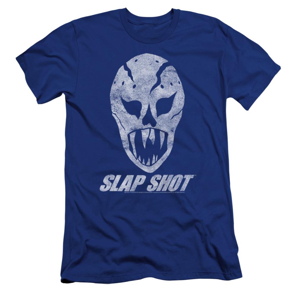 Slap Shot The Mask Men's Ultra-Soft 30/1 Cotton Slim Short-Sleeve T-Shirt