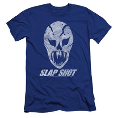 Slap Shot The Mask Men's Ultra-Soft 30/1 Cotton Slim Short-Sleeve T-Shirt