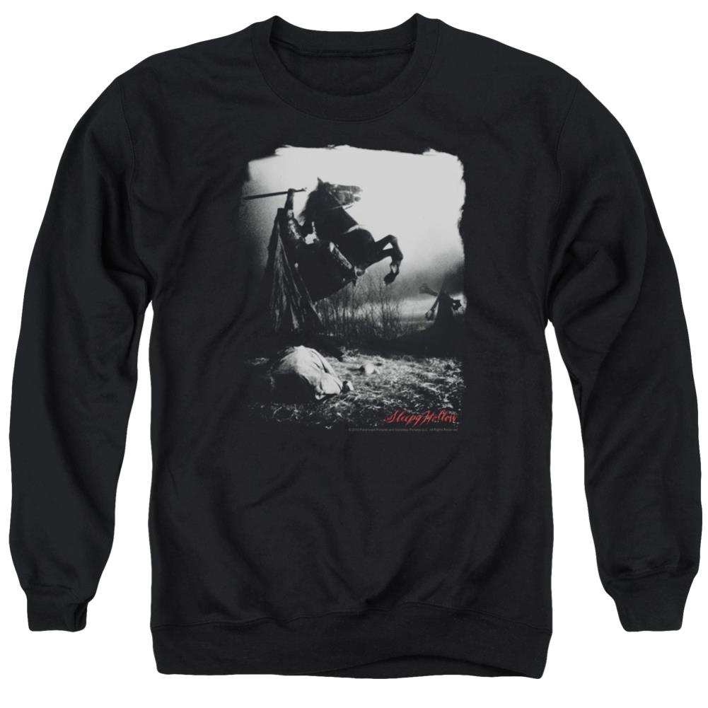 Sleepy Hollow Foggy Night Men's Crewneck 50 50 Poly Long-Sleeve T-Shirt