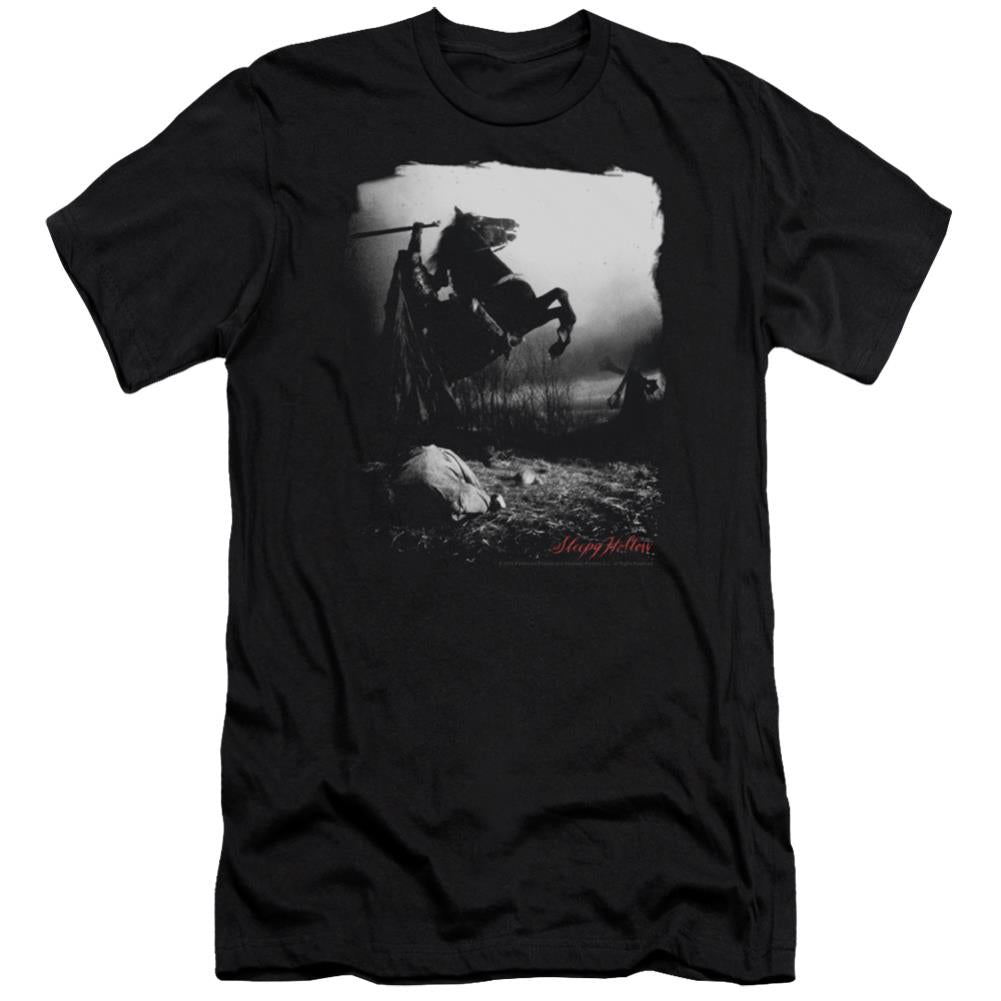 Sleepy Hollow Foggy Night Men's Ultra-Soft 30/1 Cotton Slim Short-Sleeve T-Shirt