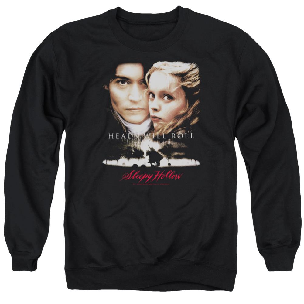 Sleepy Hollow Heads Will Roll Men's Crewneck 50 50 Poly Long-Sleeve T-Shirt