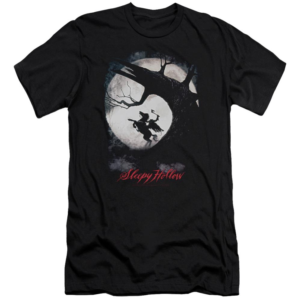 Sleepy Hollow Poster Men's Ultra-Soft 30/1 Cotton Slim Short-Sleeve T-Shirt
