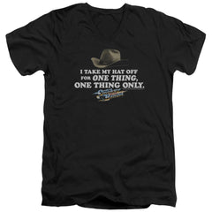 Smokey And The Bandit Hat Men's 30/1 Cotton Slim V-Neck T-Shirt