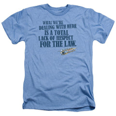 Smokey And The Bandit Lack Of Respect Men's 30/1 Heather 60 40 Poly Short-Sleeve T-Shirt