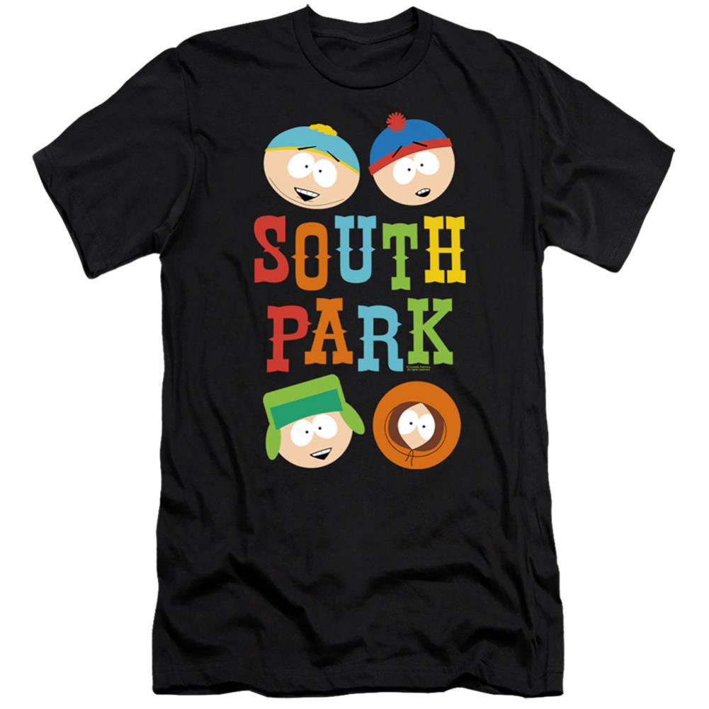 South Park Best Buds Men's Ultra-Soft 30/1 Cotton Slim Short-Sleeve T-Shirt