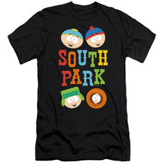 South Park Best Buds Men's Ultra-Soft 30/1 Cotton Slim Short-Sleeve T-Shirt