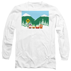 South Park Bus Stop Men's 18/1 Cotton Long-Sleeve T-Shirt