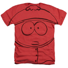 South Park Cartman Men's 30/1 Cotton Poly SS Heather T