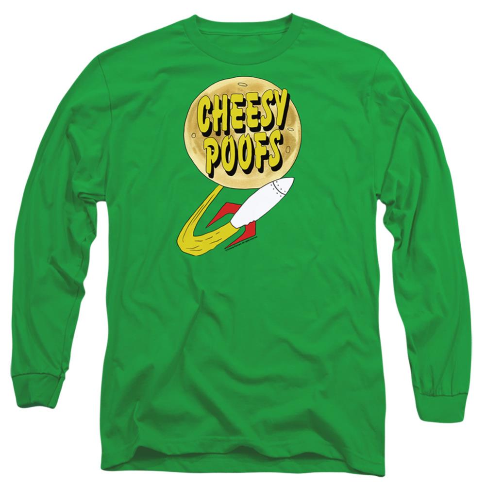 South Park Cheesy Poofs Men's 18/1 Cotton Long-Sleeve T-Shirt