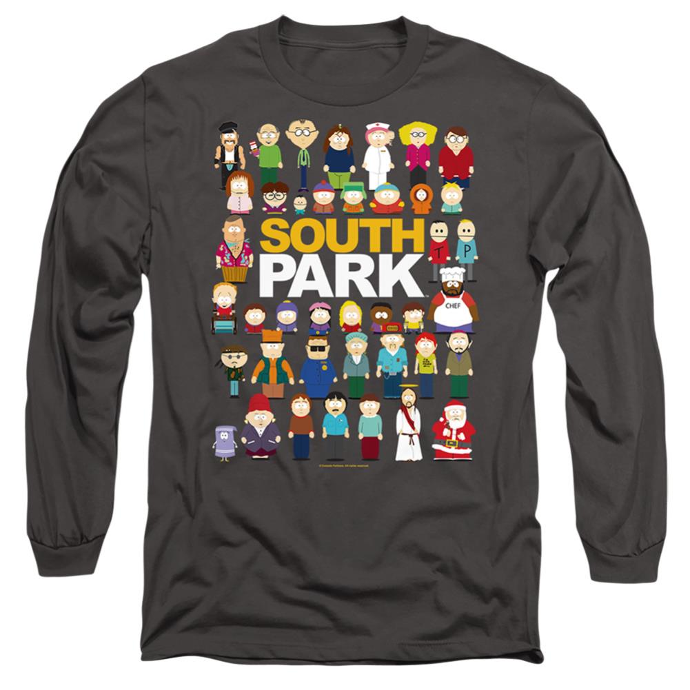 South Park Full Cast Men's 18/1 Cotton Long-Sleeve T-Shirt