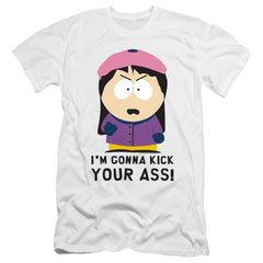 South Park Im Gonna Kick Your Ass Men's Ultra-Soft 30/1 Cotton Slim Short-Sleeve T-Shirt