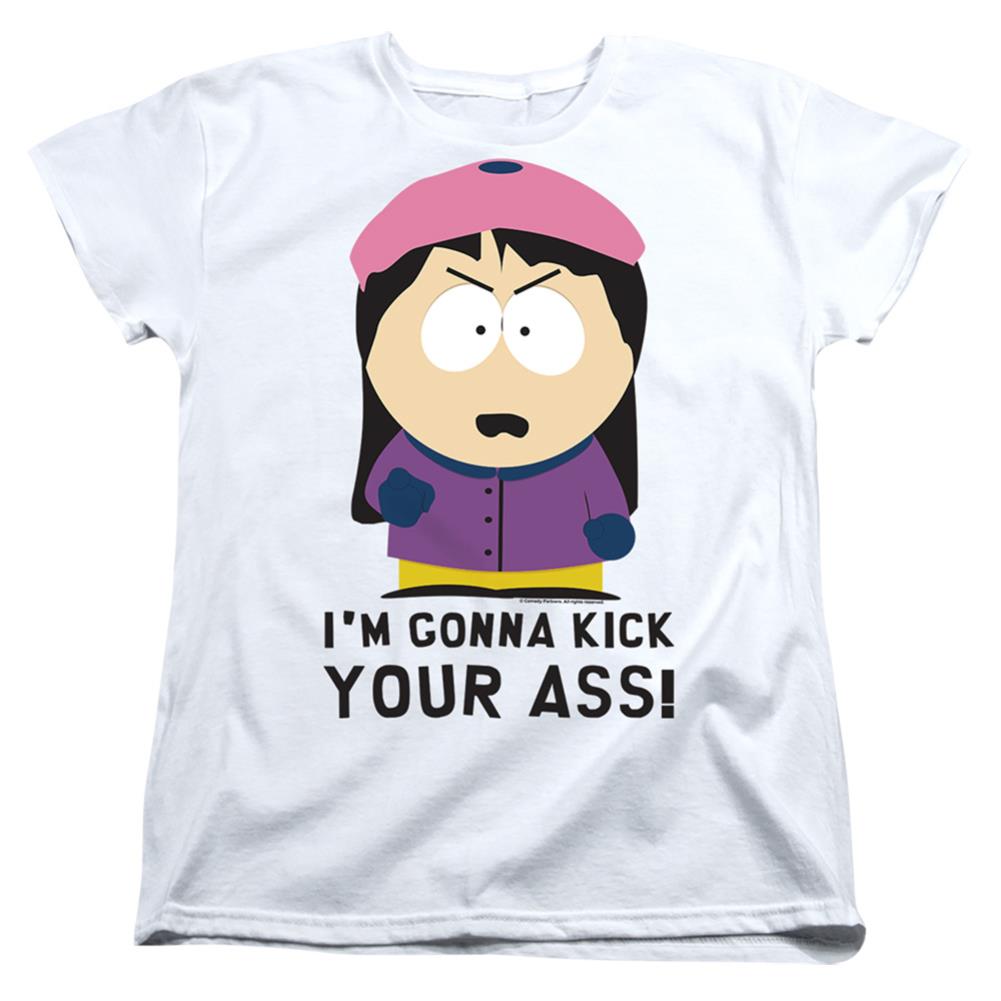 South Park Im Gonna Kick Your Ass Women's 18/1 Cotton Short-Sleeve T-Shirt