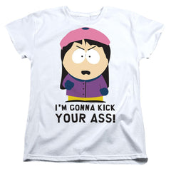 South Park Im Gonna Kick Your Ass Women's 18/1 Cotton Short-Sleeve T-Shirt