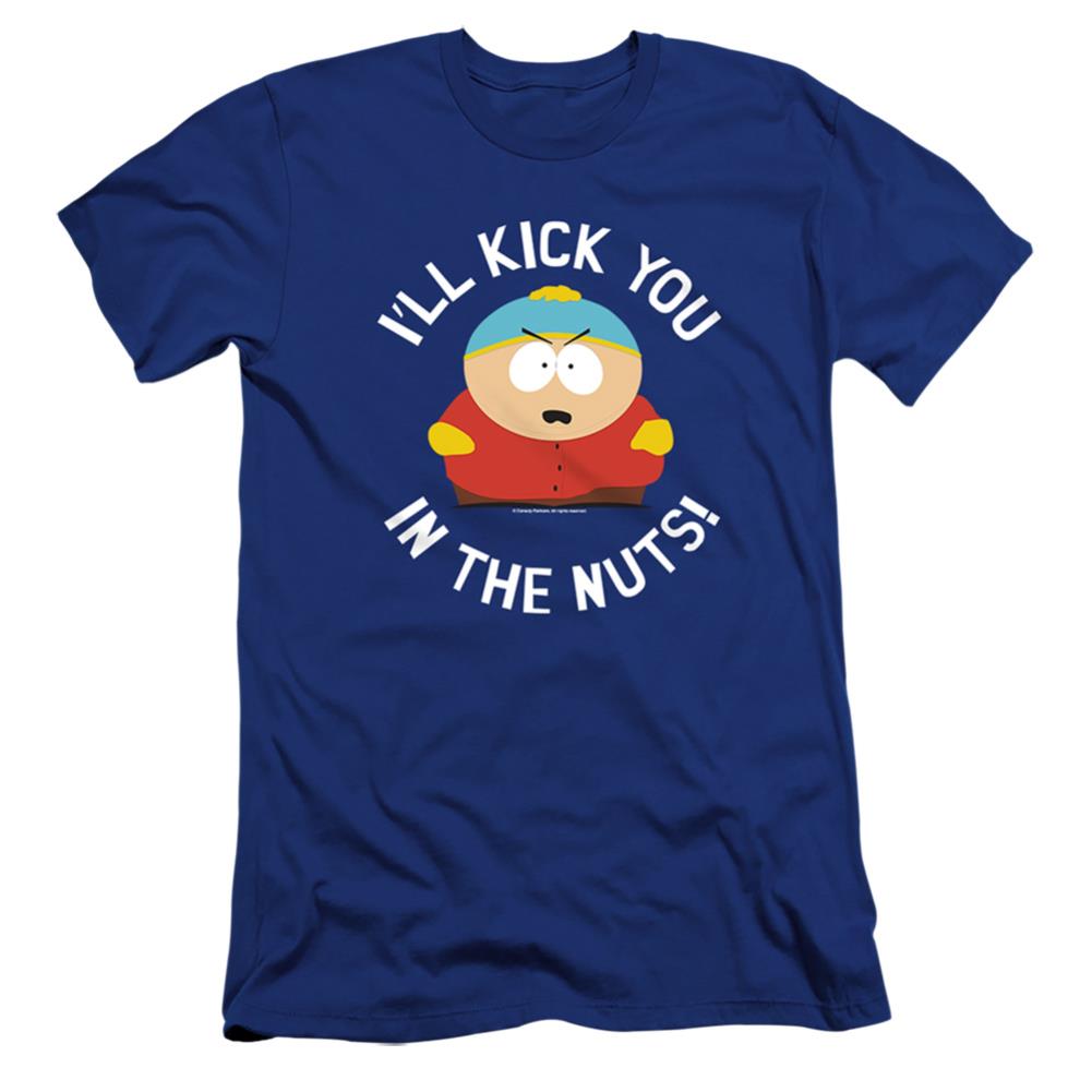 South Park Kick You In The Nuts Men's Ultra-Soft 30/1 Cotton Slim Short-Sleeve T-Shirt