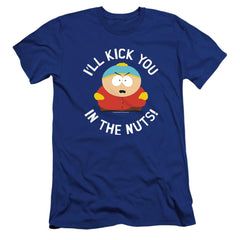 South Park Kick You In The Nuts Men's Ultra-Soft 30/1 Cotton Slim Short-Sleeve T-Shirt