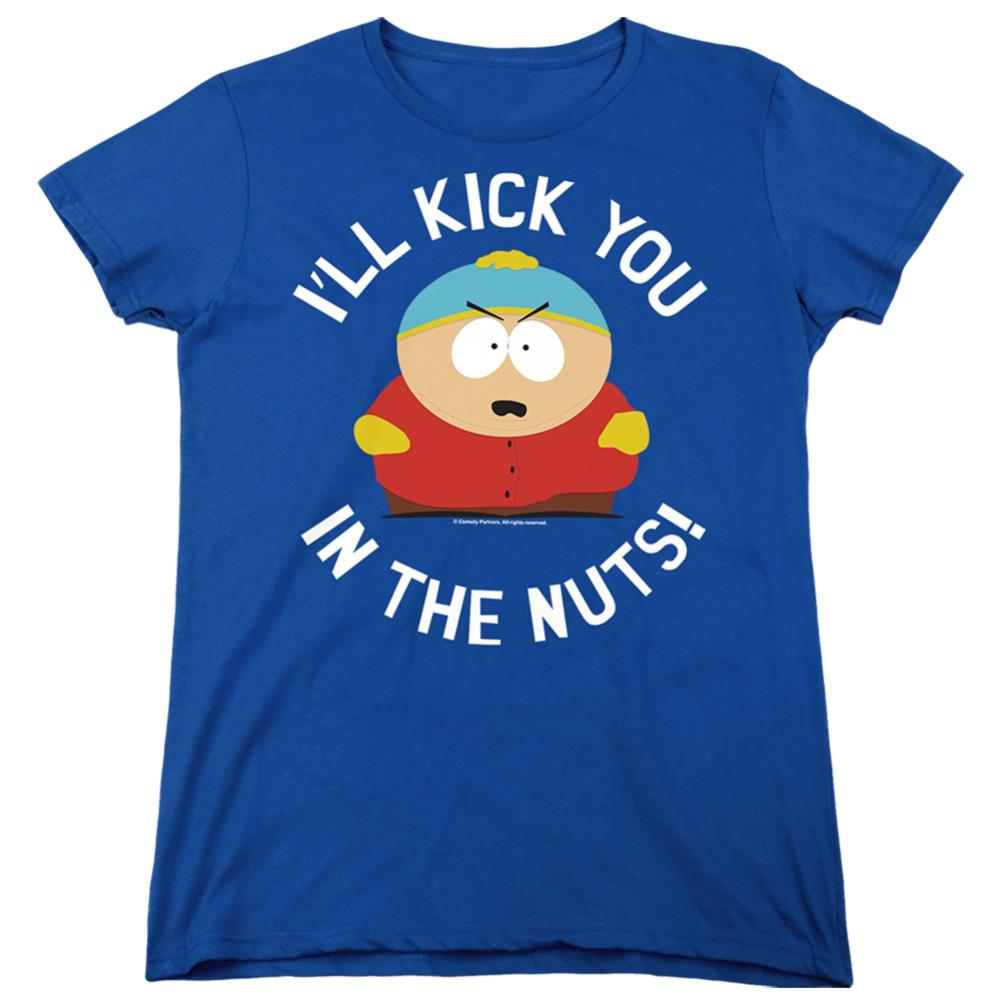 South Park Kick You In The Nuts Women's 18/1 Cotton Short-Sleeve T-Shirt