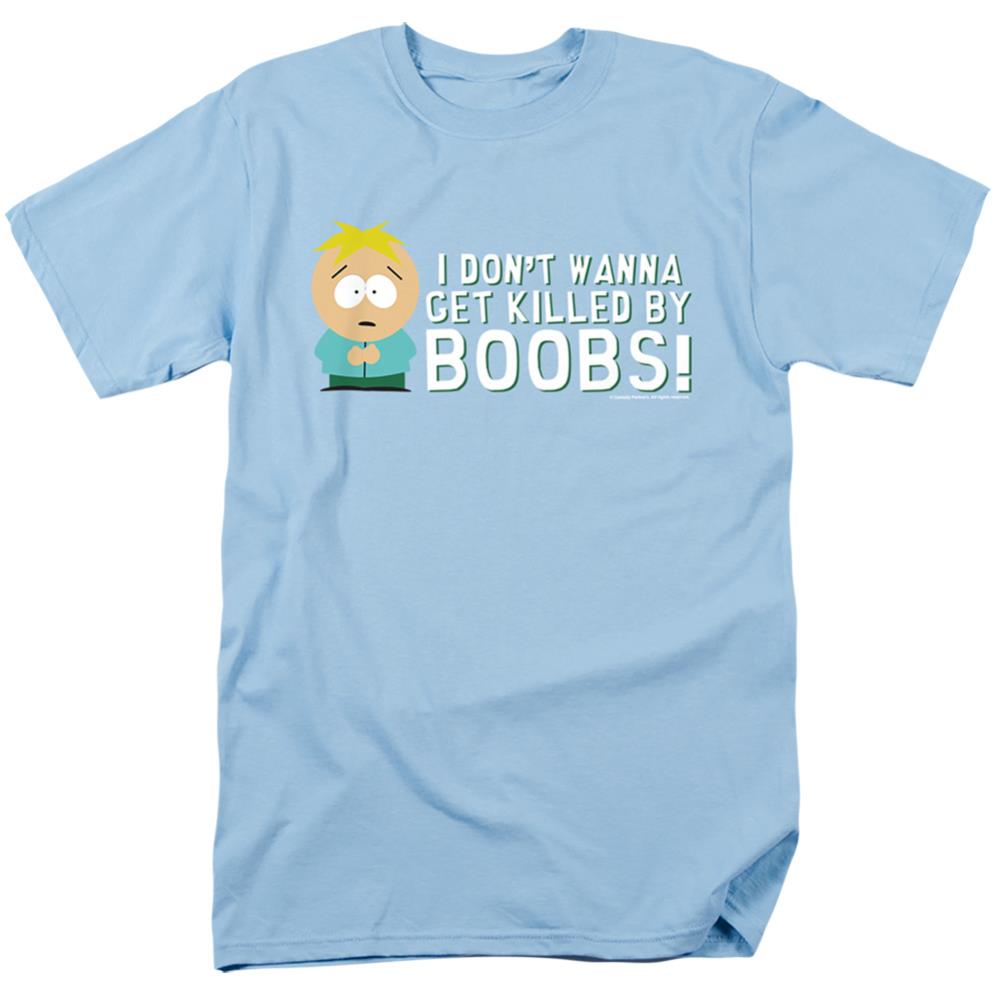South Park Killed By Boobs Men's 18/1 Cotton Short-Sleeve T-Shirt