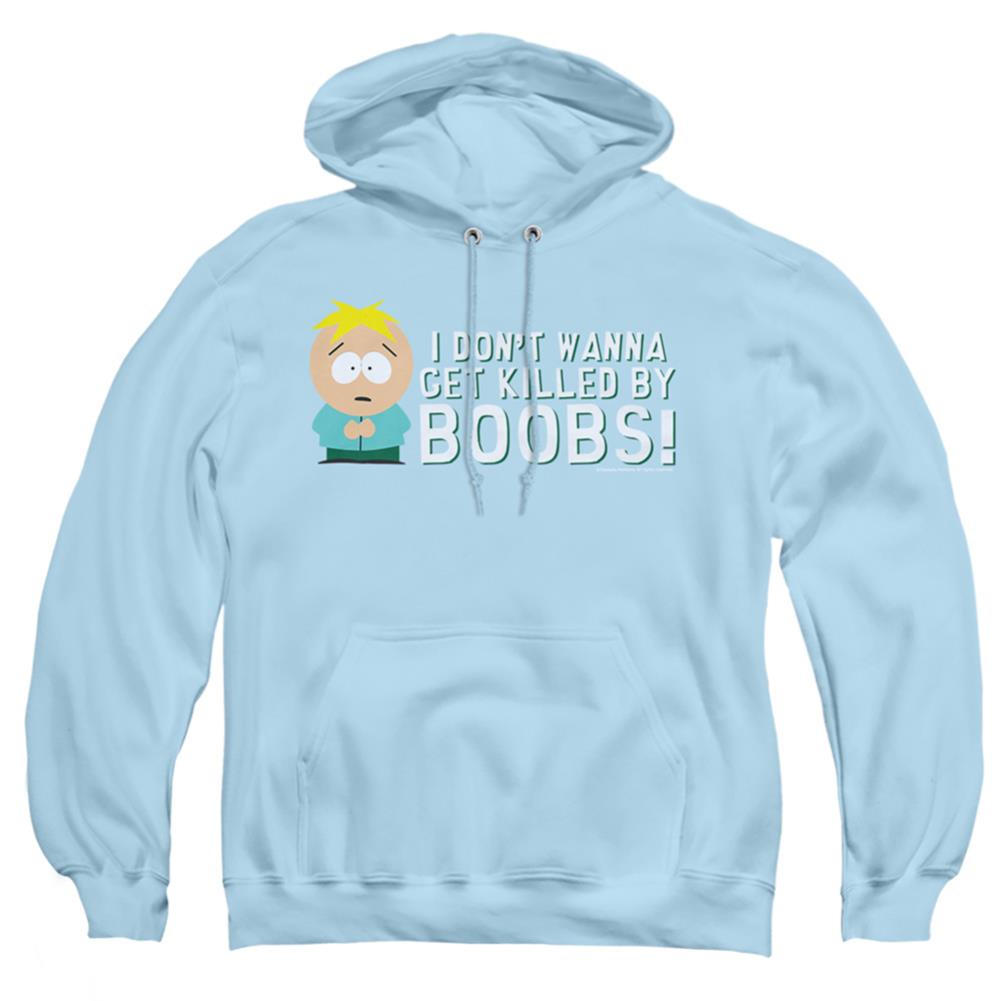 South Park Killed By Boobs Men's Pull-Over 75 25 Poly Hoodie