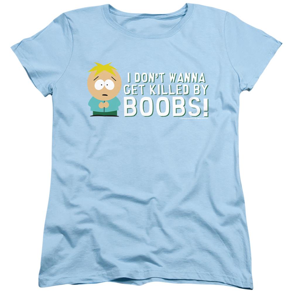 South Park Killed By Boobs Women's 18/1 Cotton Short-Sleeve T-Shirt