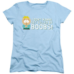 South Park Killed By Boobs Women's 18/1 Cotton Short-Sleeve T-Shirt