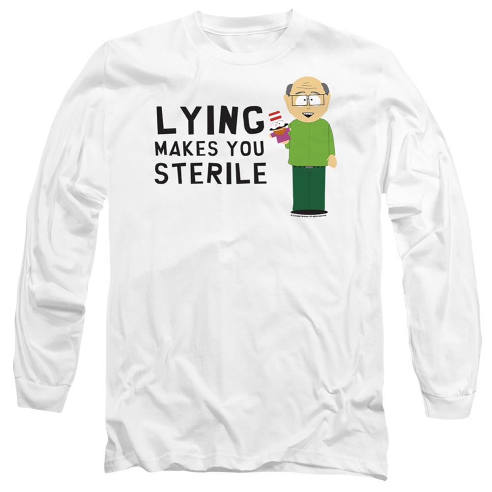 South Park Lying Makes You Sterile Men's 18/1 Cotton Long-Sleeve T-Shirt